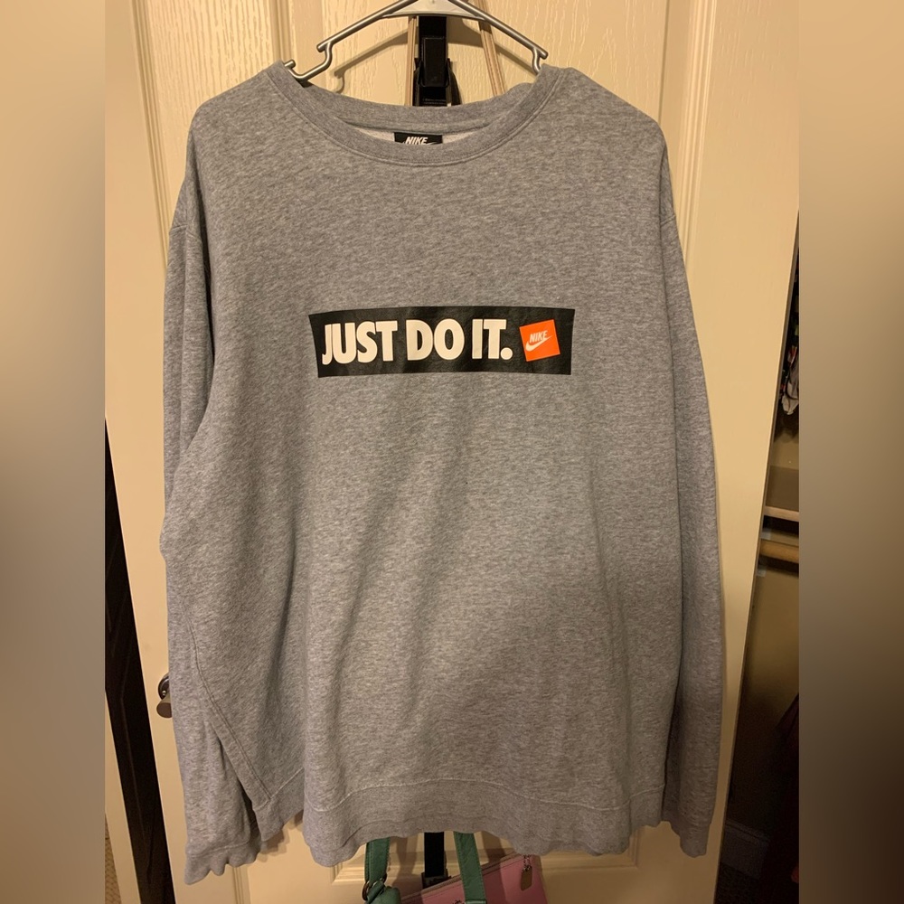 Nike Just Do It grey sweatshirt